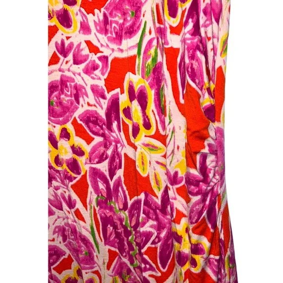 Ralph Lauren Floral Print Full-Length Maxi Dress Size Large - Picture 4 of 6